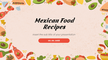 Mexican Food Recipes Google Slides Theme PowerPoint Template