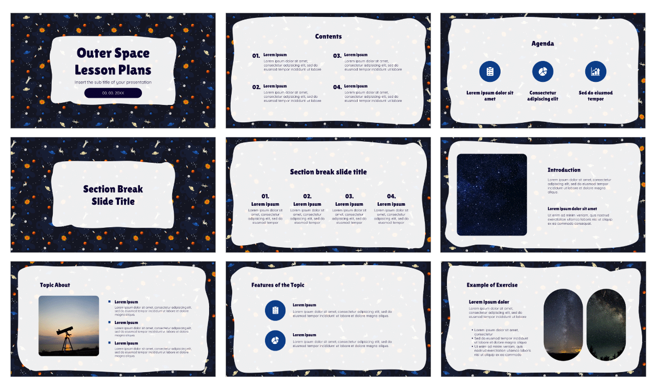 Outer Space Lesson Plans Free Google Slides PowerPoint Templates