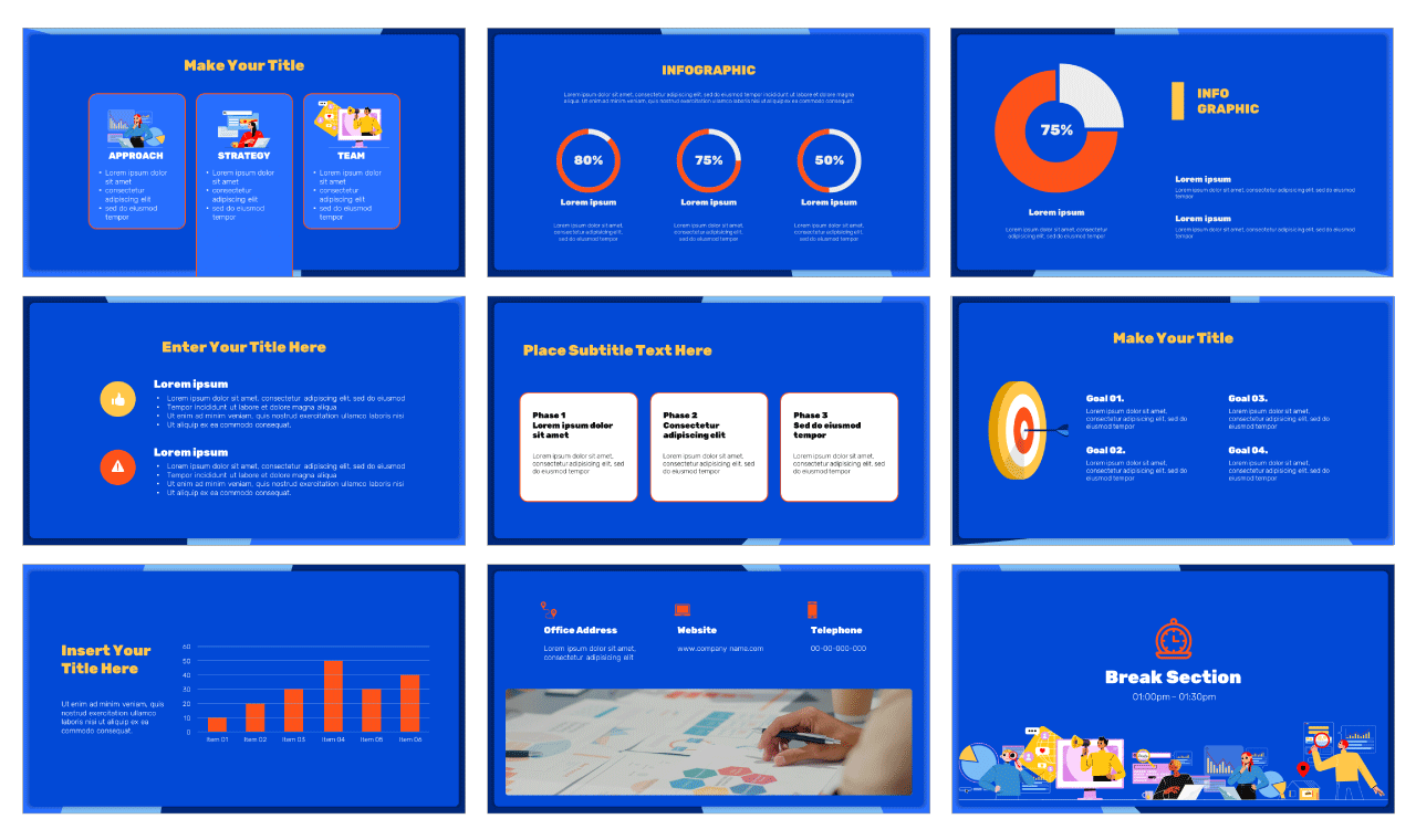 SEO Free Google Slides Theme PowerPoint Template