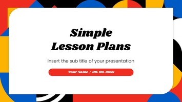 Simple Lesson Plans Google Slides Theme PowerPoint Template