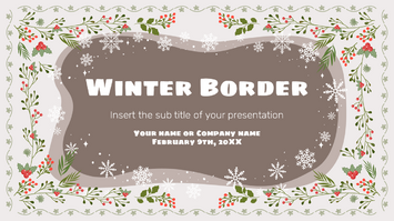 Winter Border Free Google Slides Themes PowerPoint Templates