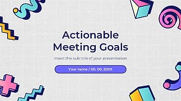 Actionable Meeting Goals Google Slides PowerPoint Template