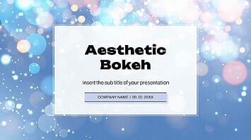 Aesthetic Bokeh Free Google Slides Theme PowerPoint Template