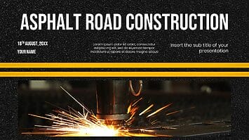 Asphalt Road Construction Google Slides PowerPoint Templates