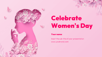 Celebrate Women's Day Free Google Slides PowerPoint Template