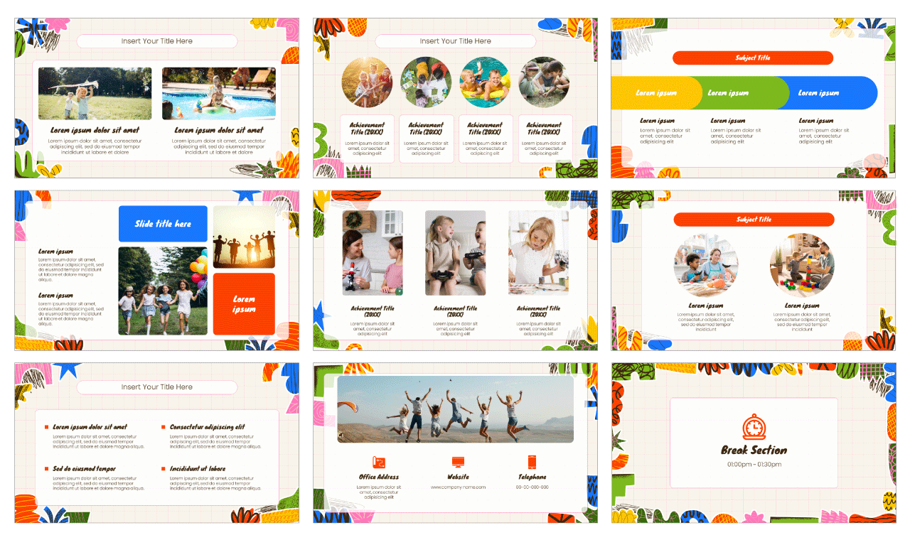 Education Torn Paper Google Slides Theme PowerPoint Template