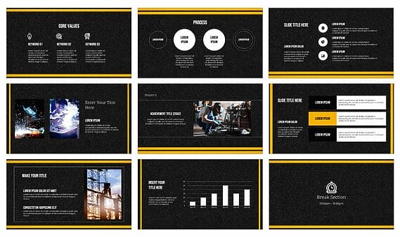 Asphalt Road Construction Google Slides PowerPoint Templates