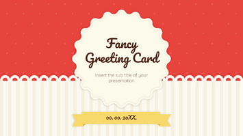 Fancy Greeting Card Google Slides Theme PowerPoint Template