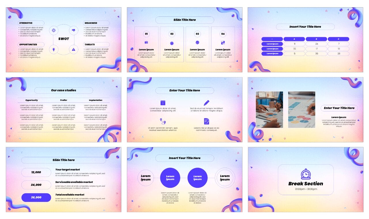 Futuristic Abstract Google Slides Theme PowerPoint Presentation Template