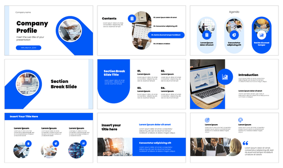 General Company Profile Free Google Slides PowerPoint Template