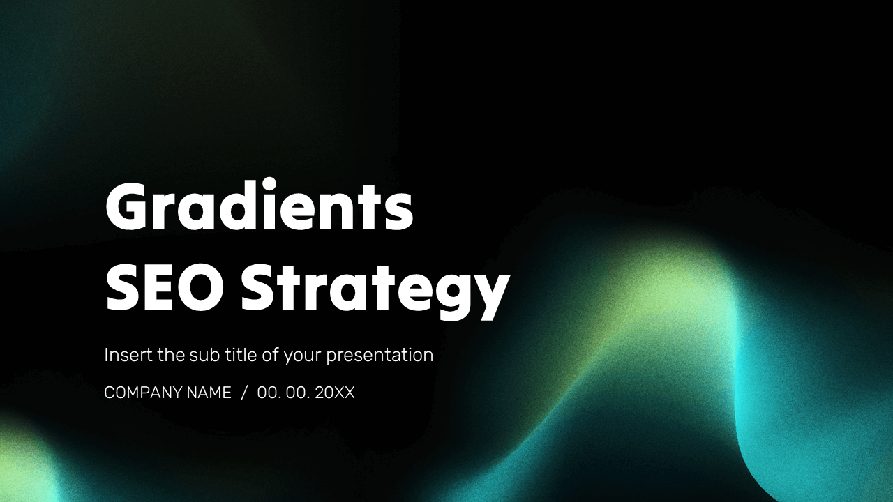 Gradients SEO Strategy Free Google Slides PowerPoint Templates