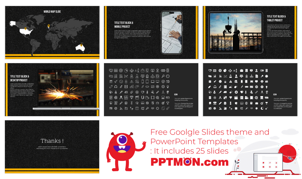 Asphalt Road Construction Google Slides PowerPoint Templates