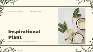 Inspirational Plant Free Google Slides Theme PowerPoint Template