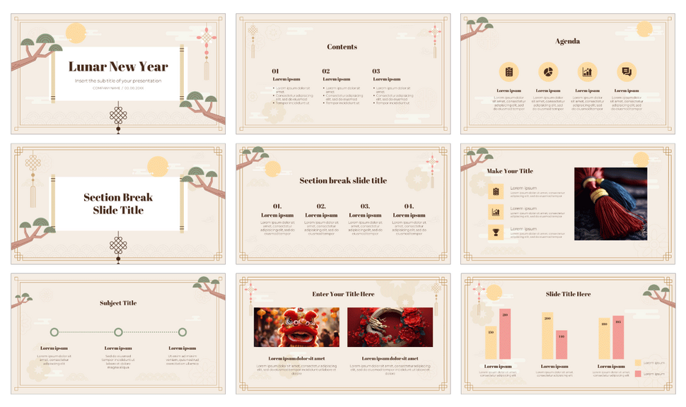 Lunar New Year Free Google Slides Theme PowerPoint Template