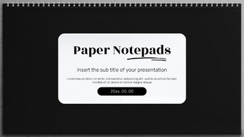 Paper Notepads Free Google Slides Theme PowerPoint Template