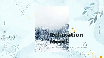 Relaxation Mood Free Google Slides Theme PowerPoint Template