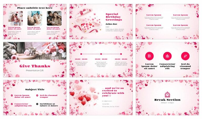 Valentine's Day Marketing Plan Google Slides PowerPoint Template