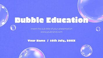 Bubble Education Free Google Slides Theme PowerPoint Template