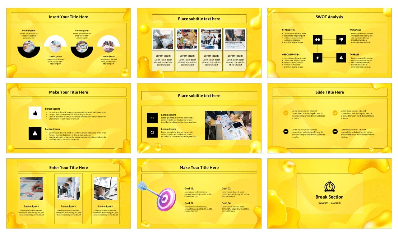 Business Presentation Design Free Google Slides PowerPoint Template
