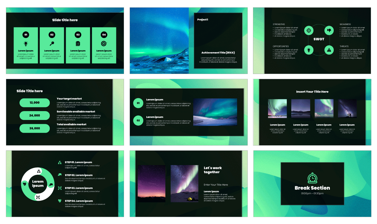 Green Minimalist Free Google Slides Theme PowerPoint Template