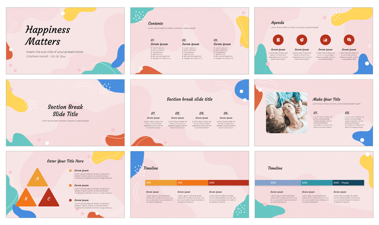 Happiness Matters Google Slides Theme PowerPoint Template