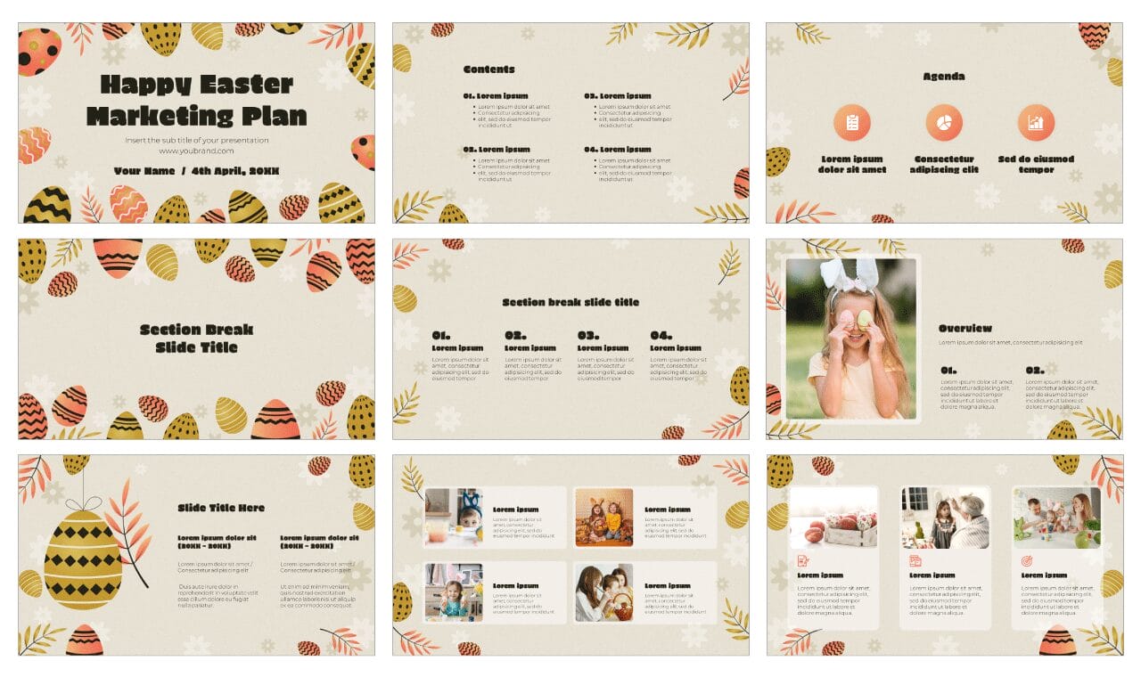 Happy Easter Presentation Free Google Slides Theme PowerPoint Template