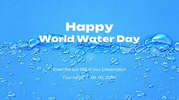 Happy World Water Day Free Google Slides PowerPoint Templates