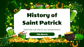 History of Saint Patrick Google Slides Theme PowerPoint Template
