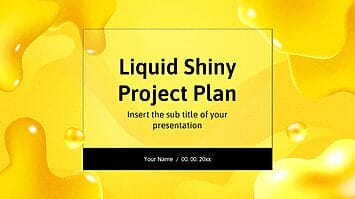 Liquid Shiny Project Plan Free Google Slides PowerPoint Template