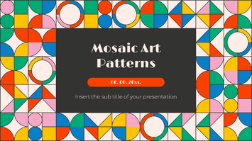 Mosaic Art Patterns Google Slides Theme PowerPoint Template