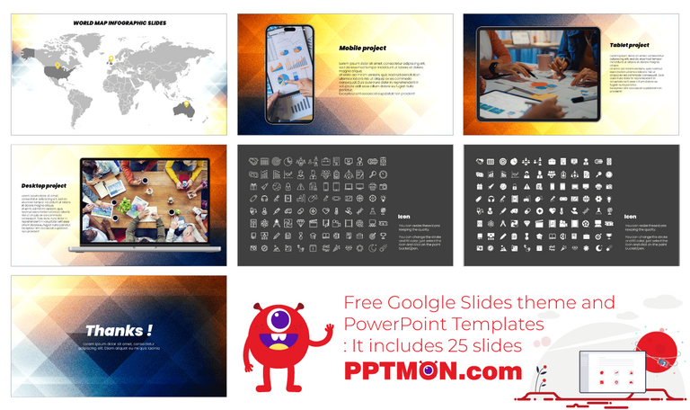 free widescreen powerpoint templates infographic
