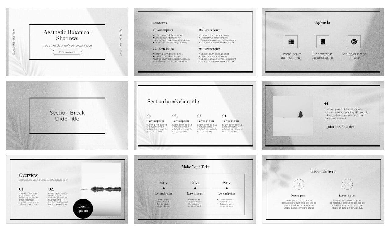 Aesthetic Presentation Free Google Slides Theme PowerPoint Template