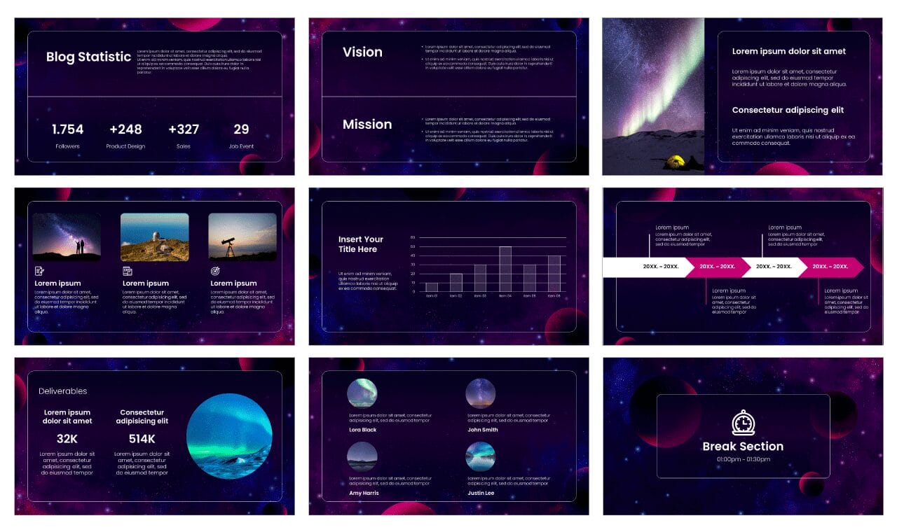 Explore the Universe Presentation Google Slides Themes PowerPoint Templates