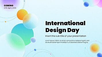 Happy International Design Day Google Slide PowerPoint Template