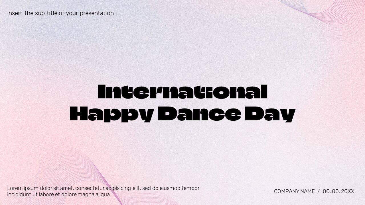 Dance Day Free Powerpoint Templates And Google Slides Themes