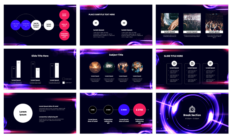 Light Effect Presentation Templates - Google Slides & PowerPoint