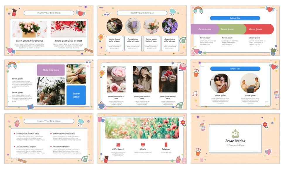 Love Messages Free Google Slides Themes PowerPoint Templates