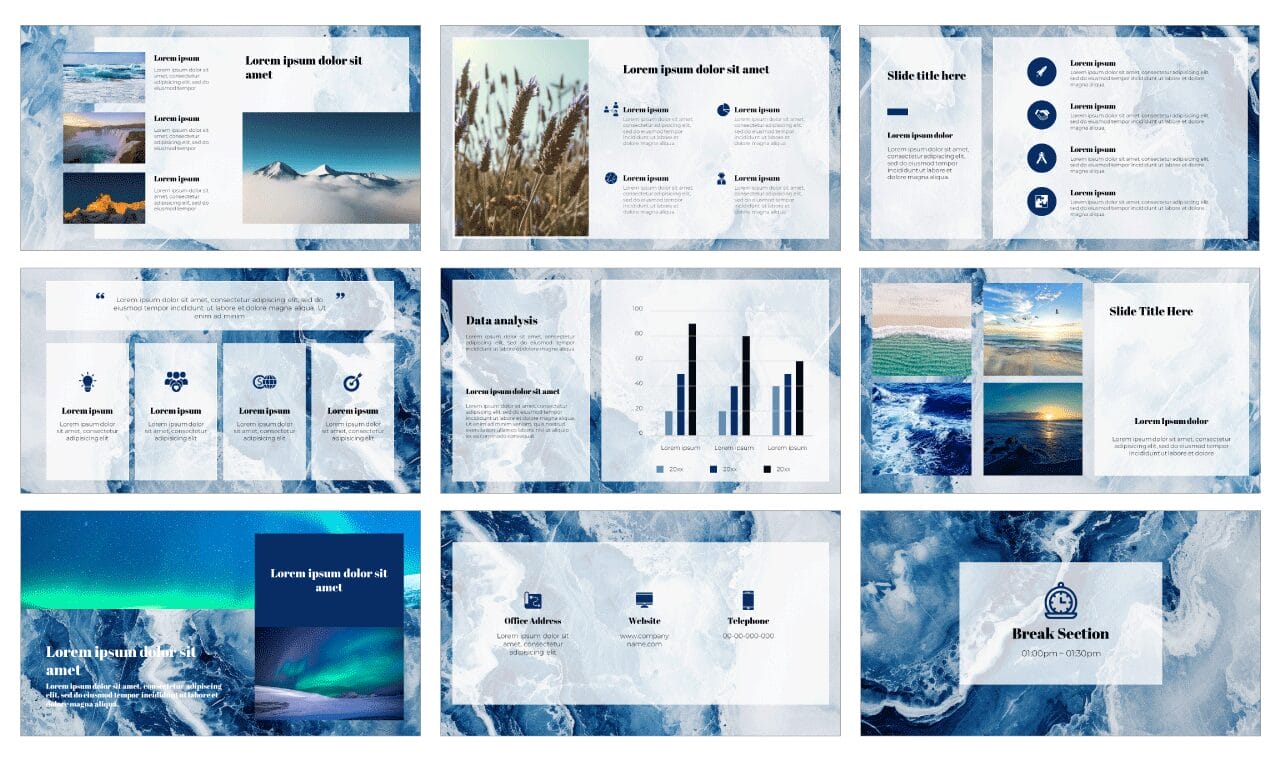 Marble Presentation Google Slides Themes PowerPoint Templates