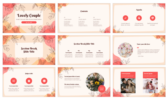 Lovely Couple Free Google Slides Themes PowerPoint Templates