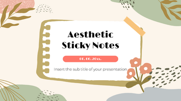 Aesthetic Sticky Notes Google Slides Theme PowerPoint Template