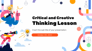 Critical and Creative Thinking Lesson Google Slides PPT Template