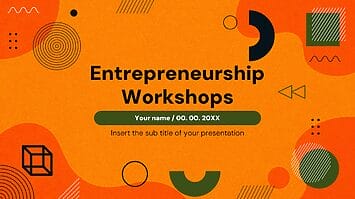 Entrepreneurship Workshops Google Slides PowerPoint Templates