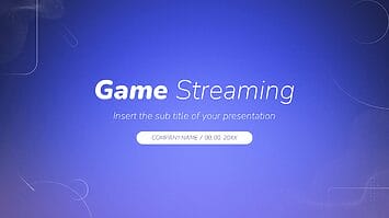 Game Streaming Free Google Slides Theme PowerPoint Template