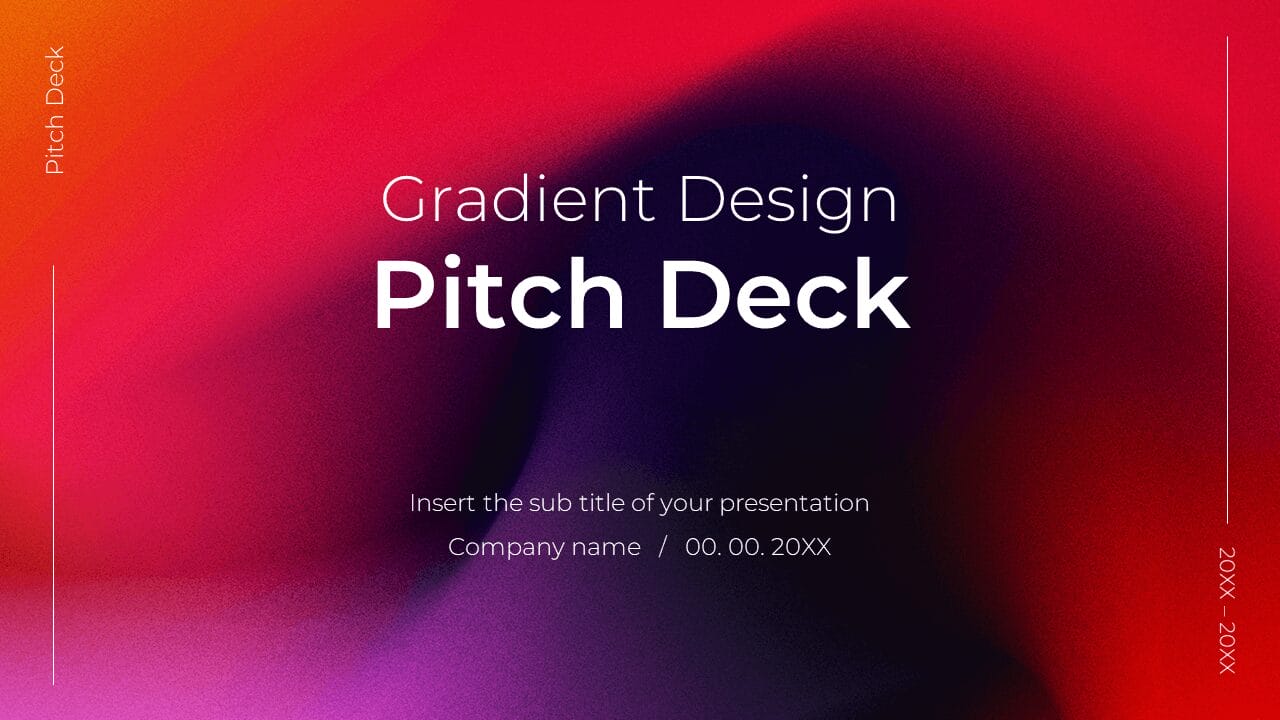 Gradient Design Pitch Deck Google Slides PowerPoint Templates