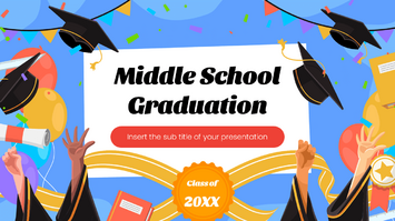 Middle School Graduation Google Slides PowerPoint Templates