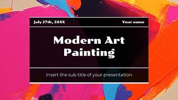 Modern Art Painting Google Slides Themes PowerPoint Templates