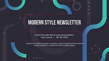 Modern Style Newsletter Free Google Slides PowerPoint Templates