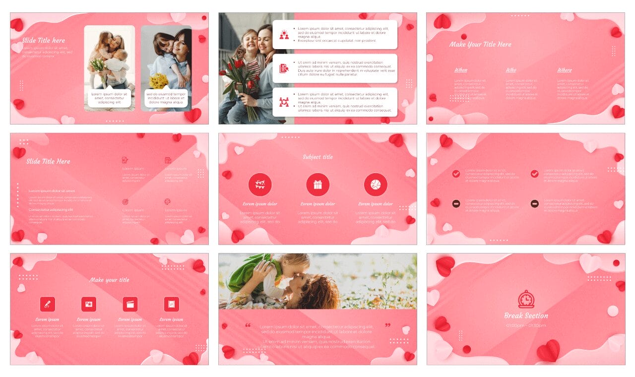 Mother's Day Presentation Google Slides PowerPoint Templates