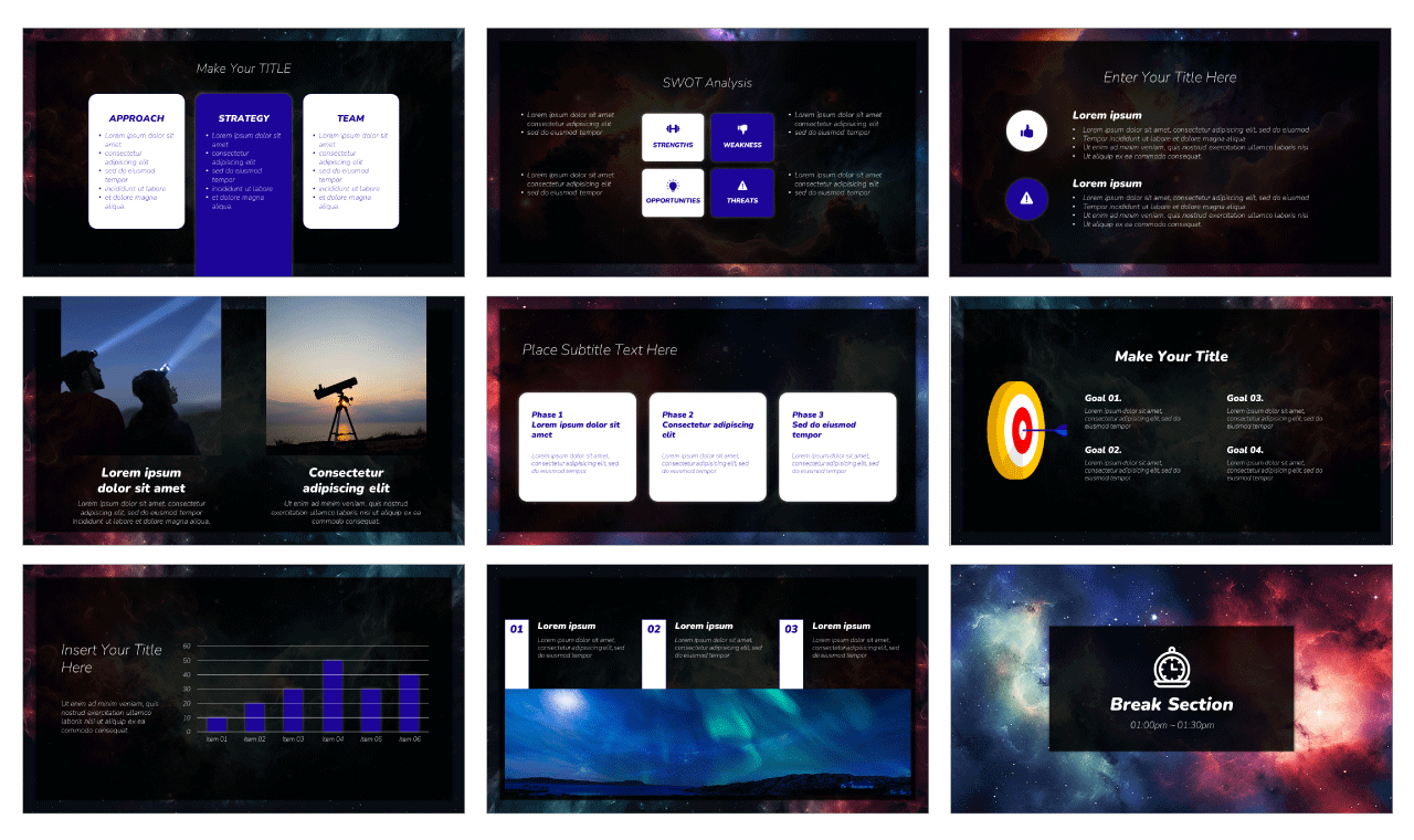 Space Nebula Presentation Google Slides PowerPoint Template