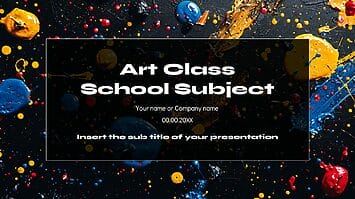 Art Class School Subject Free Google Slides PowerPoint Template